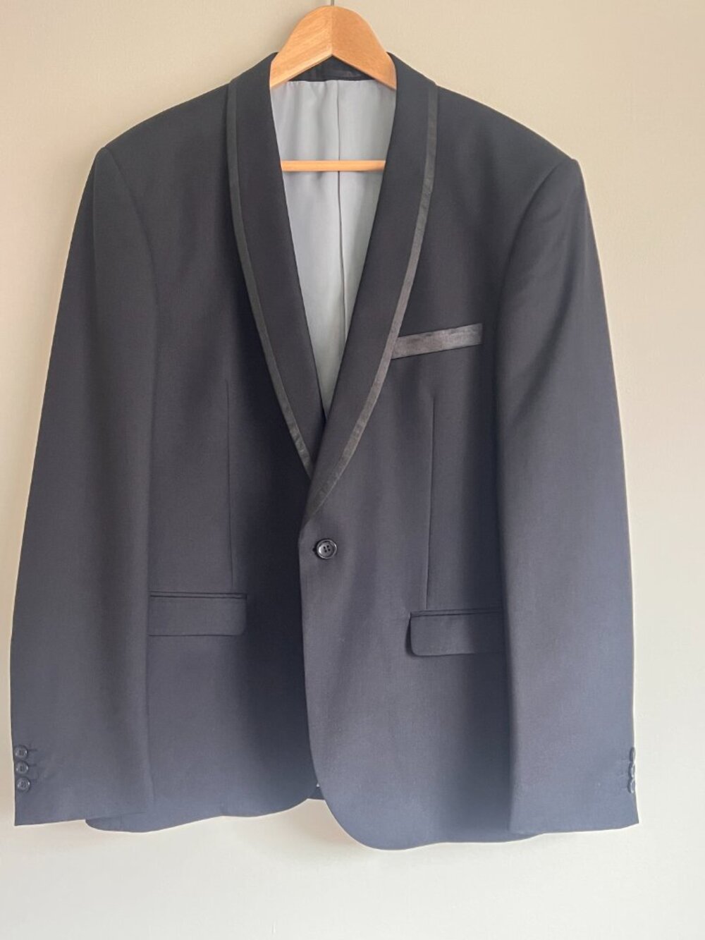 Stockhomme Evolution Collection Black Tuxedo Jacket Men's Size 44R